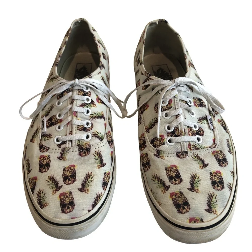 Vans “Drained and Confused” Size 13 sneakers. Tiki pineapple tropical luau party